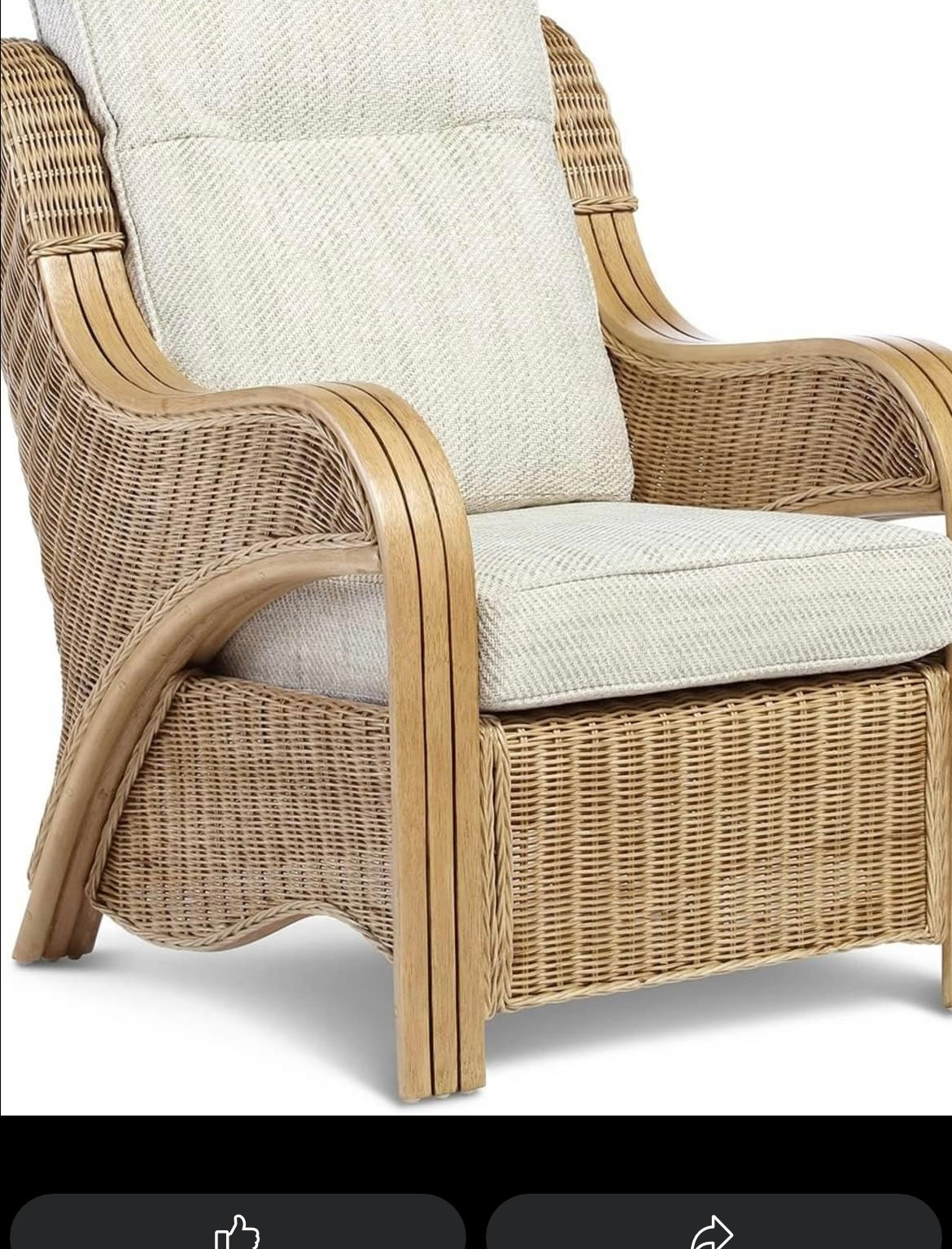 Desser Opera Rattan Conservatory Furniture Suite – 2 Seater Sofa & 2x Armchairs in Light Oak –